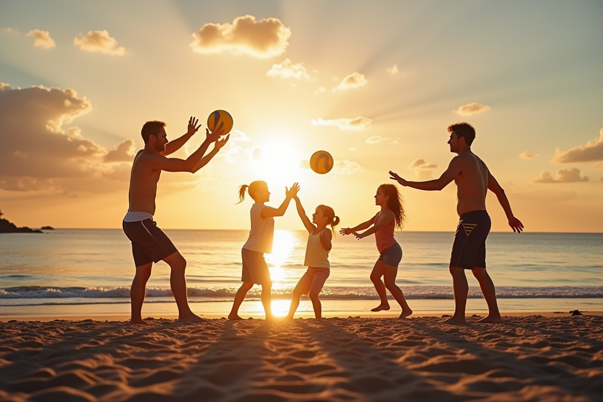plage famille
